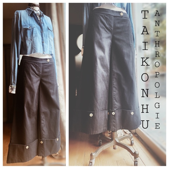 Anthropologie Pants - Black Taikonhu. Wide Cuff Pants